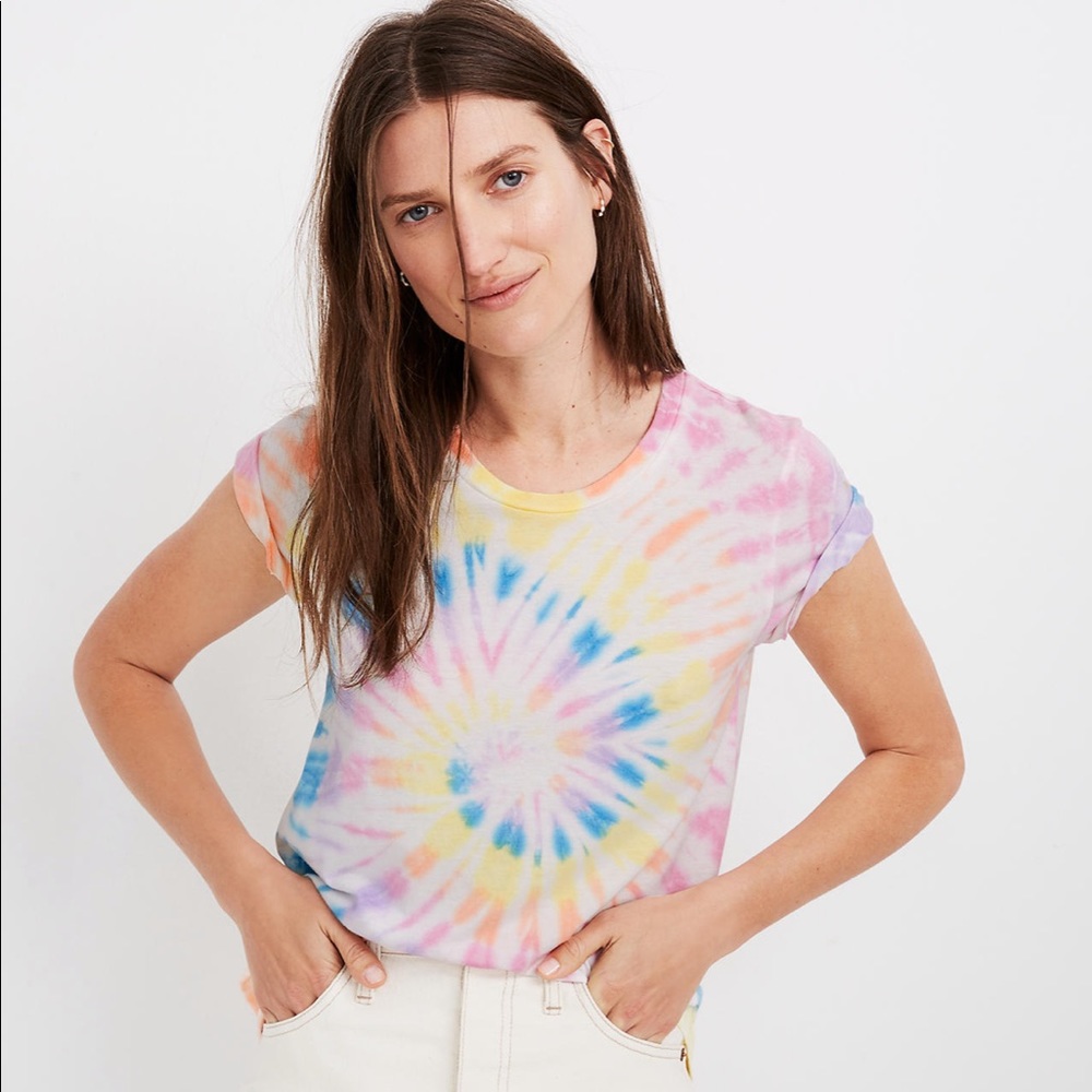 Madewell XS Rivet & Thread Tie-Dye Vintage Tee